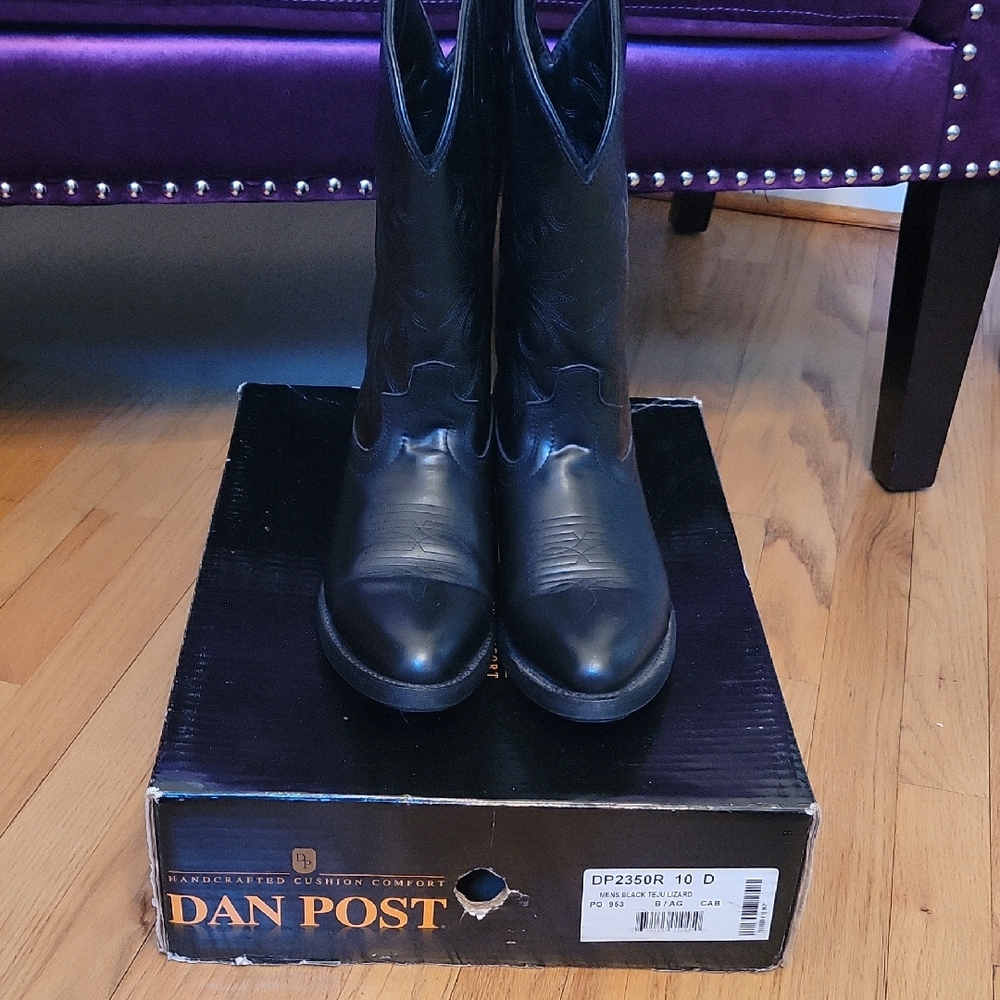 Dan Post Classic Black Western Boots